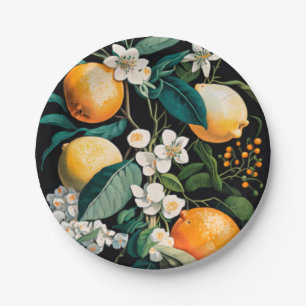Clementine Mandarine Paper Plate