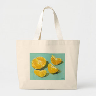Clementine Segmants Large Tote Bag