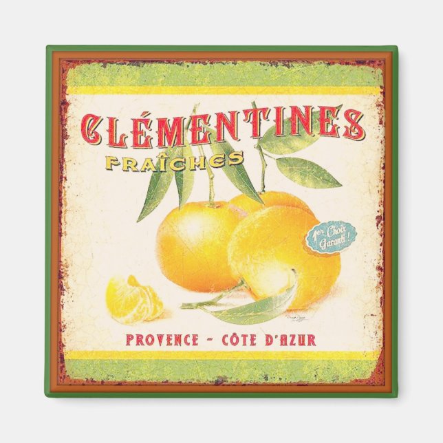 Clementines of Provence Magnet (Front)