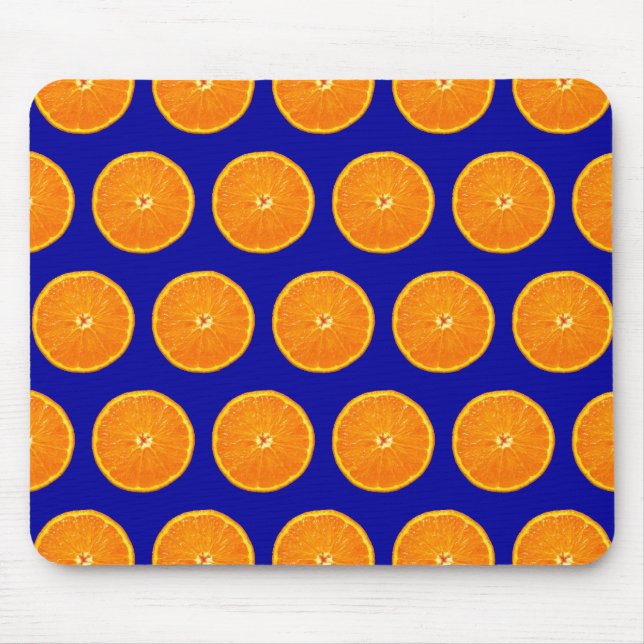 Clementines on Blue Mouse Pad (Front)
