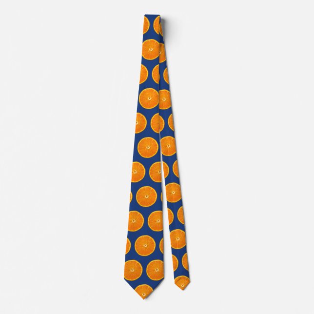 Clementines on Blue Tie (Front)
