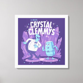 Clemmys en cristal ROS sur toile enveloppée