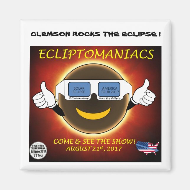 CLEMSON ECLIPSE MAGNET (Front)