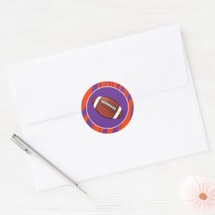 Clemson Fan Customizable Classic Round Sticker