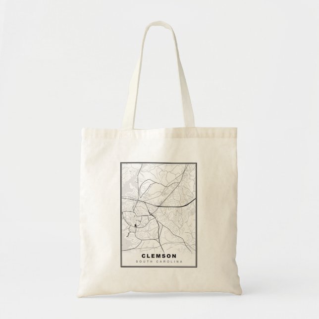 Clemson Map Tote Bag (Front)