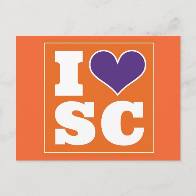 Clemson (SC) Tailgate Invitation Postcard (Front)