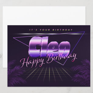 Cleo Name First name pura retro card Birthday