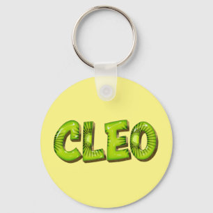 Cleo Name Kiwi Design Schlüsselanhänger Keychain