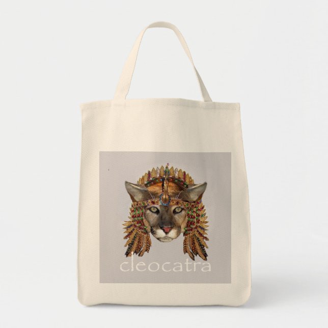 CleoCATra the Queen of the Nile Tote Bag (Front)