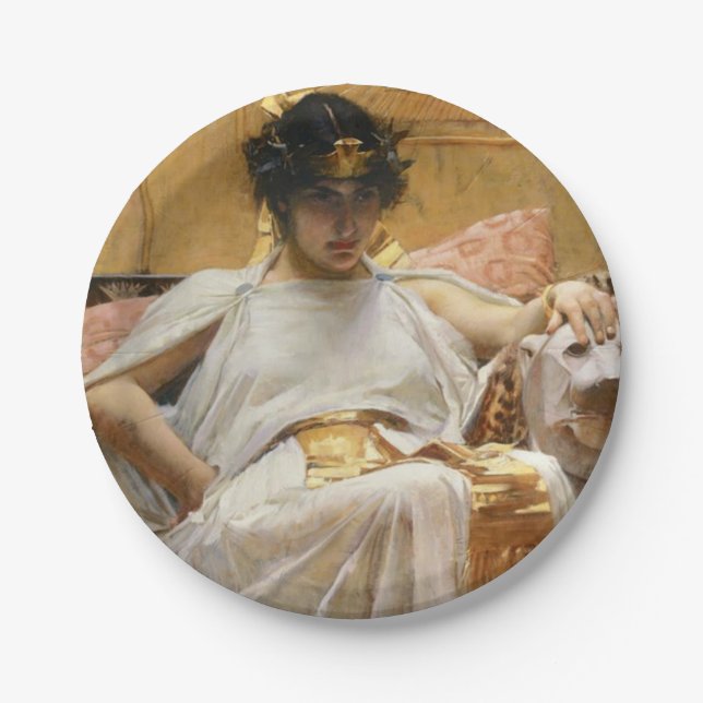 Cleopatra (Ancient Egyptian Queen) Paper Plate (Front)