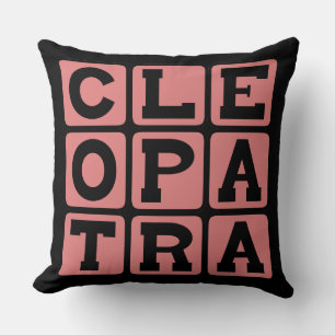 Cleopatra, Egyptian Pharaoh Throw Pillow