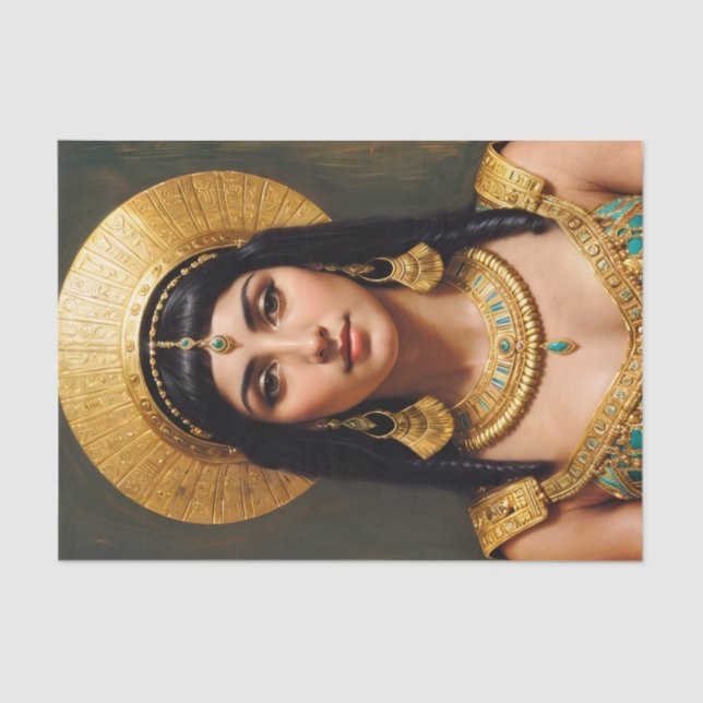 Cleopatra Egyptian Queen Portrait Tissue Paper (Front)