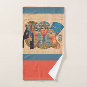 CLEOPATRA Egyptian Queen Vintage Style Artwork Hand Towel
