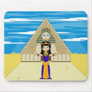 Cleopatra & Great Sphinx of Giza Mouse Pad