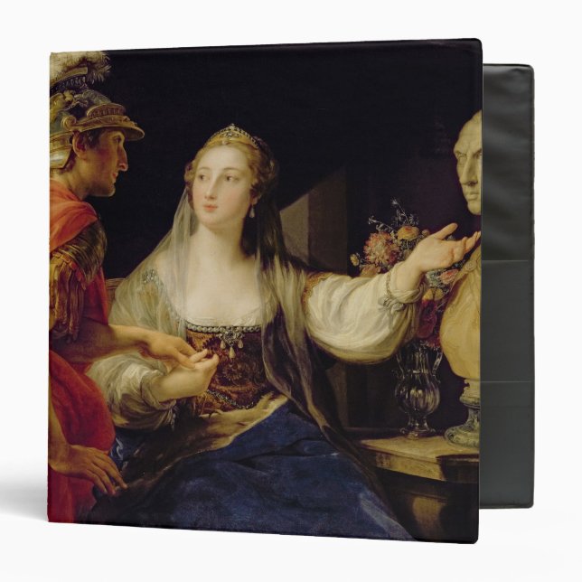 Cleopatra showing Octavius the bust of Julius Binder (Front/Inside)