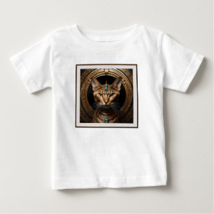 Cleopatra The Gold Egyptian Cat, Baby T-Shirt