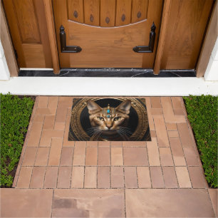 Cleopatra The Gold Egyptian Cat, Doormat