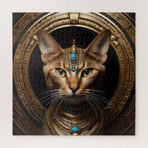 Cleopatra The Gold Egyptian Cat, Jigsaw Puzzle