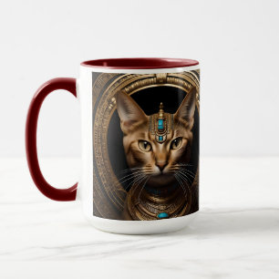 Cleopatra The Gold Egyptian Cat, Mug