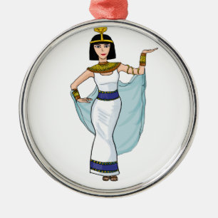 Cleopatra the Pharaoh of Egypt Metal Ornament