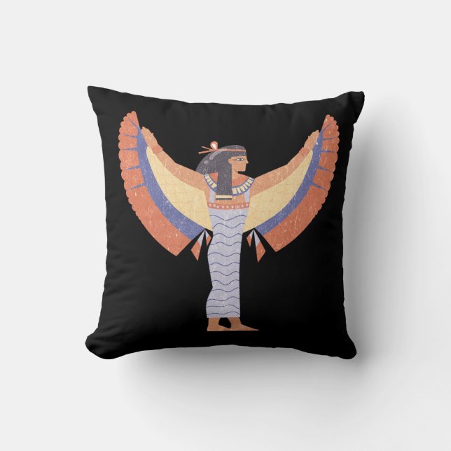 Cleopatra. Throw Pillow (Front)