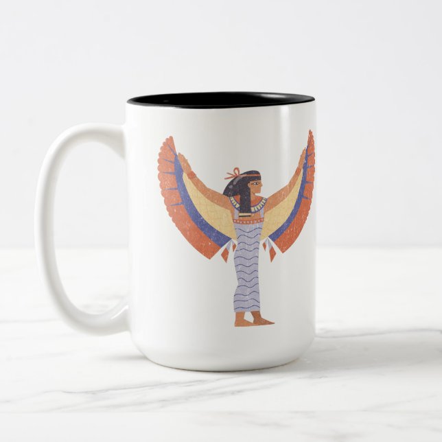 Cleopatra. Two-Tone Coffee Mug (Left)