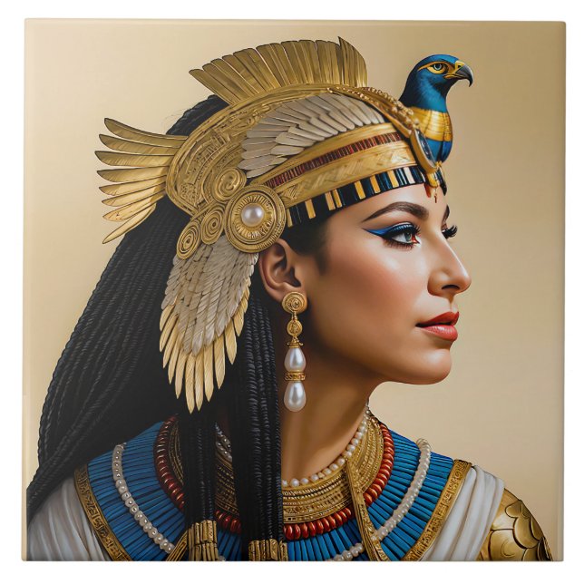“Cleopatra VII's Realism: A Portrait”  Tile (Front)