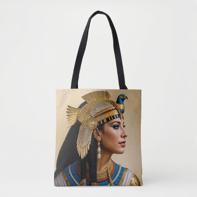 “Cleopatra VII's Realism: A Portrait” Tote Bag (Front)