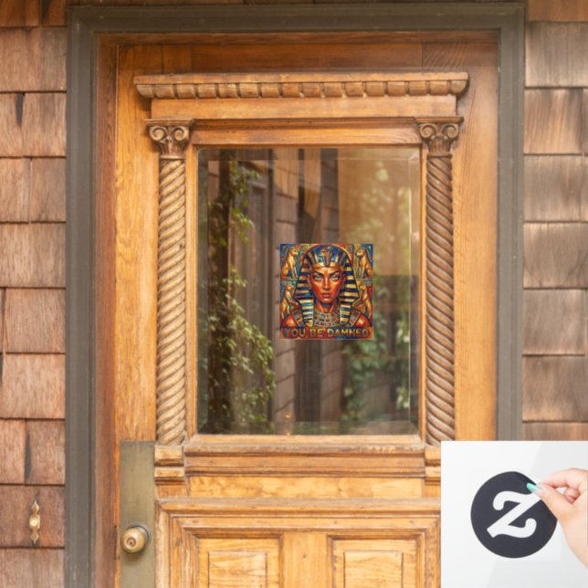 Cleopatra's Curse Window Cling (Home Door)