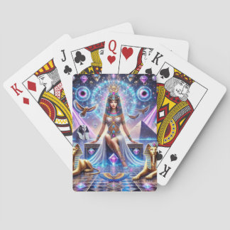 Cleopatra's Divine Realm The Golden Goddess Playing Cards