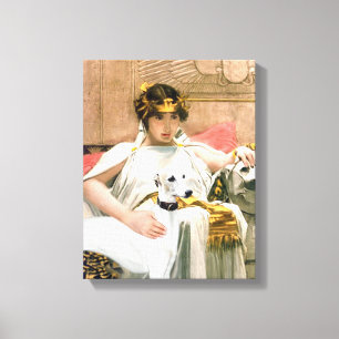 Cleopatra's Whippet (Famous art adaptation) Canvas Print