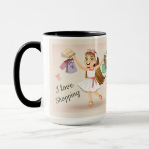 Cleo's "I Love Shopping" Mug