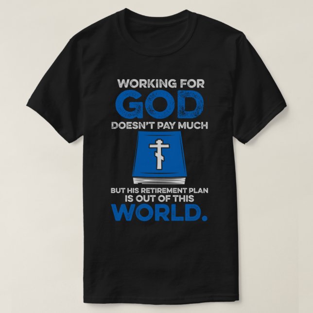 Clergy Tee Funny Biblical Design Christian Ministe (Design Front)