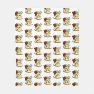 Cleric Dice Design Fleece Blanket