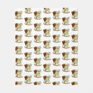 Cleric Dice Design Fleece Blanket