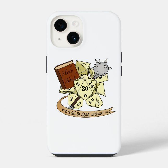 Cleric Dice Design iPhone Case (Back)