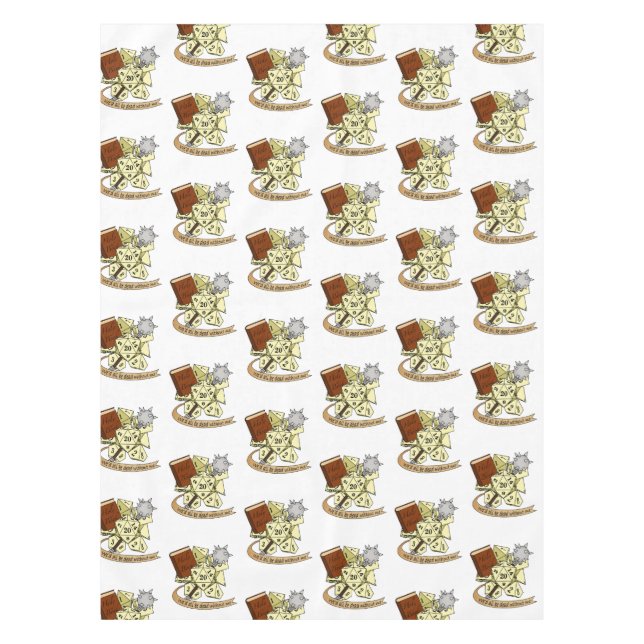 Cleric Dice Design Tablecloth (Front)