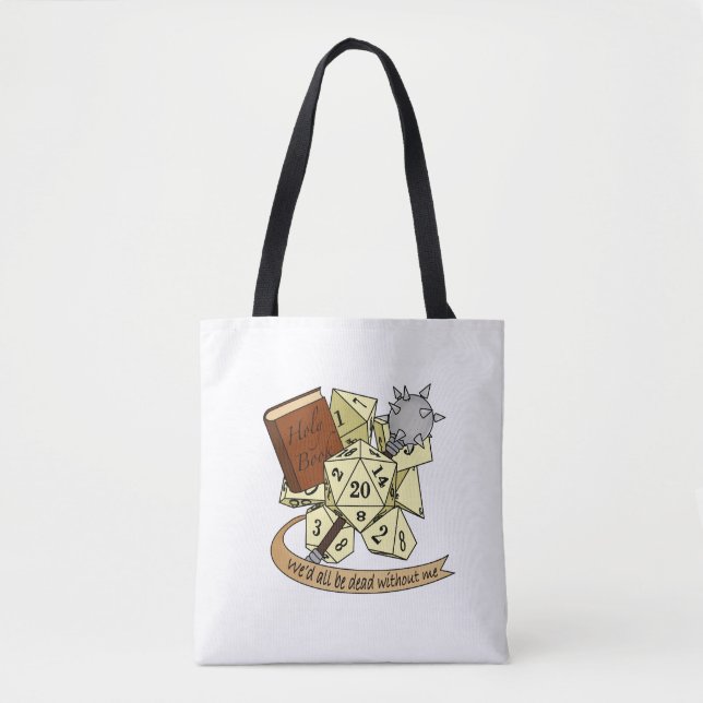 Cleric Dice Design Tote Bag (Front)