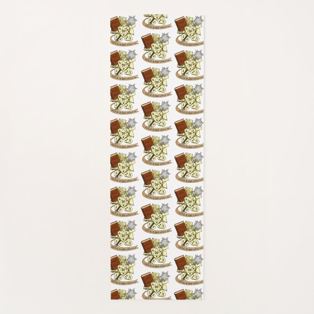 Cleric Dice Design Yoga Mat (Front)