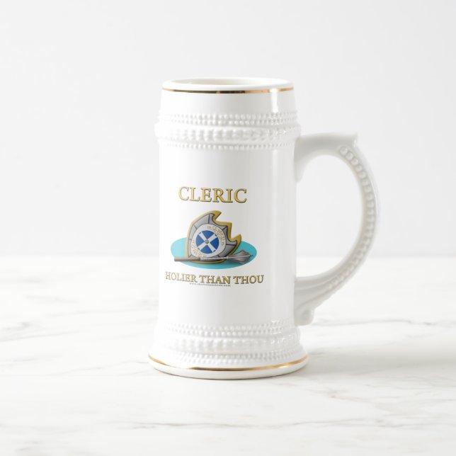 Cleric: Holier Than Thou Beer Stein (Right)