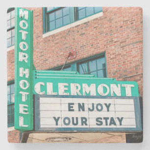 Clermont Motor Hotel, Clermont Hotel, Clermont Stone Coaster