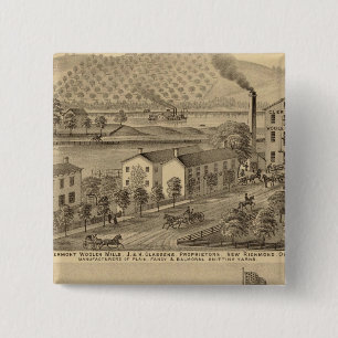 Clermont Woollen Mills 2 Inch Square Button