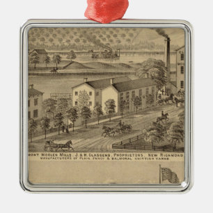 Clermont Woollen Mills Metal Ornament