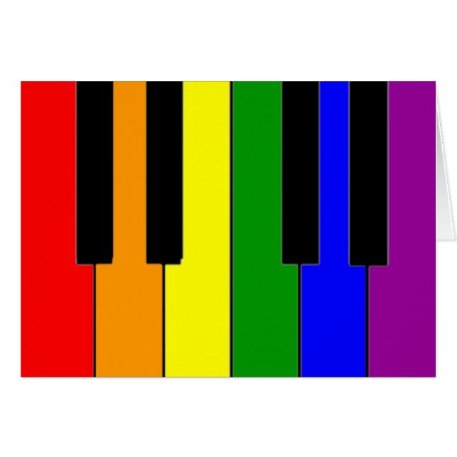 Clés de piano de LGBT (Devant horizontal)