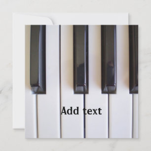Clés de piano modèle