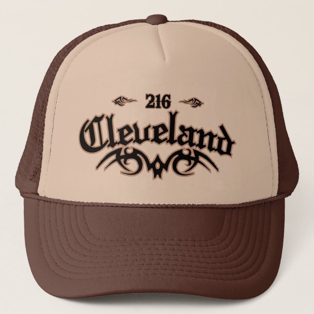 Cleveland 216 trucker hat (Front)