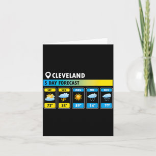 Cleveland-5 Day Forecast Funny Card