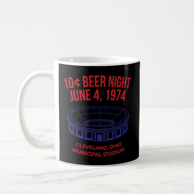 Cleveland Baseball 10 Cent Beer Night Coffee Mug (Left)