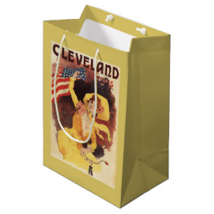 Cleveland Bicycles American Girl in Yellow Medium Gift Bag