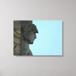 Cleveland Bridge Art Photo Stretched Canvas Print